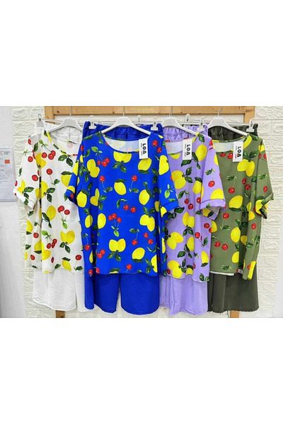 Gloryland Colorful suit, pants and blouse, universal size