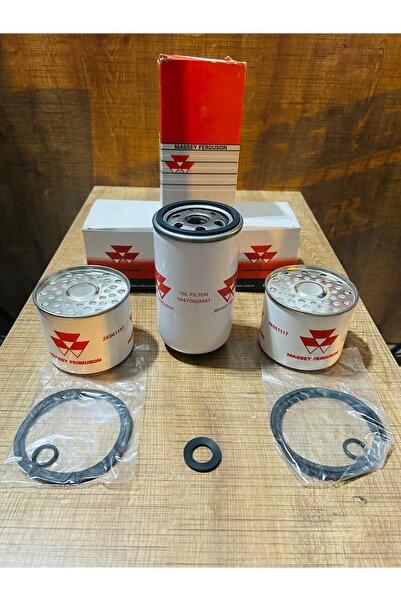 MONTAJ MASSEY FERGUSON 135-148-240 MAZOT VE YAĞ FİLİTRE TAKIM LOGOLU