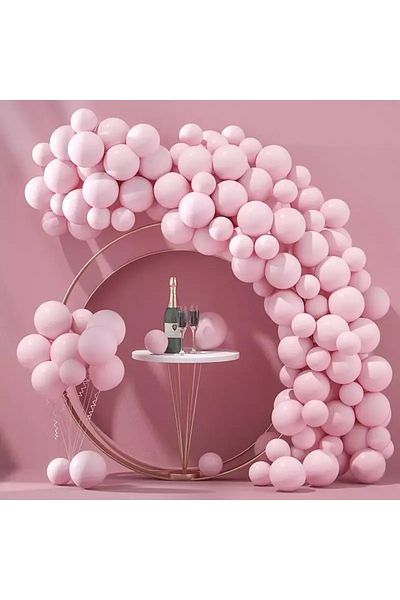 Baloane Vesele Macaron Pink Balloon Arch 84 Pieces ARC31-5