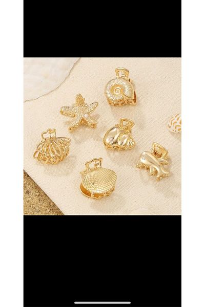 EMKSHOP 6 Pcs Metal Ocean Series Latch Buckle Set