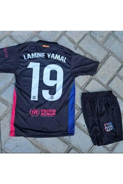 Atlas Global Barcelona Lamine Yamal Children's Jersey Set Set of 4 Socks + Bracelet Gift