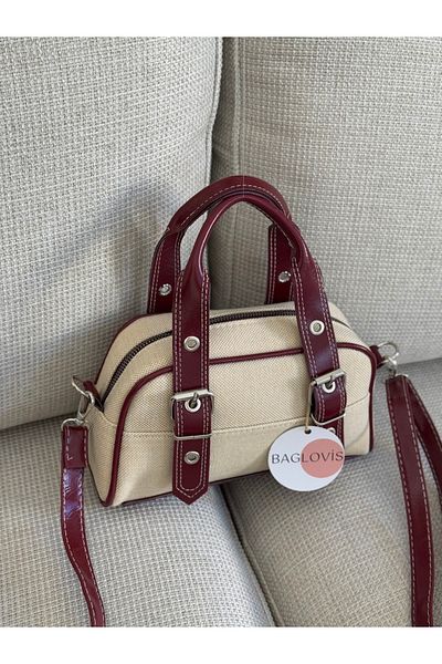 BAGLOVİS Hangers Adjustable Buckle Detail Women's Shoulder Bag En25 Size15