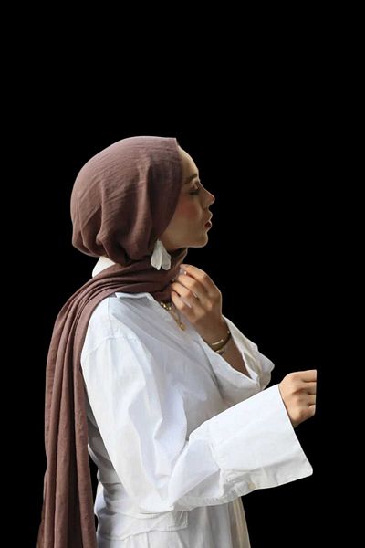 Freeista Dusty Brown Cotton Shawl Neo 250507081