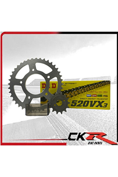 DID SET CF MOTO 250 NK UYUMLU ZİNCİR DİŞLİ SETİ DİD+CHOHO X-RİNGLİ GOLD
