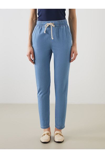LC Waikiki Pantaloni de damă Jeans cu talie elastică