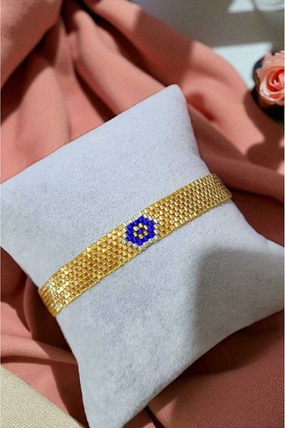 Atölye Olcay Eser Gold Eye Evil Miyuki Bracelet