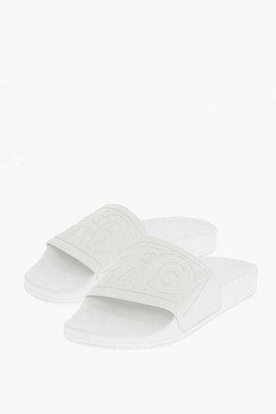 Maison Margiela Mm6 Slide-uri solide în culori cu logo în relief