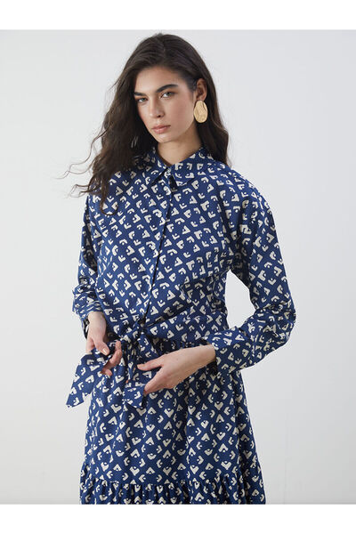 LC Waikiki قميص نسائي منقوش من Peak New Season