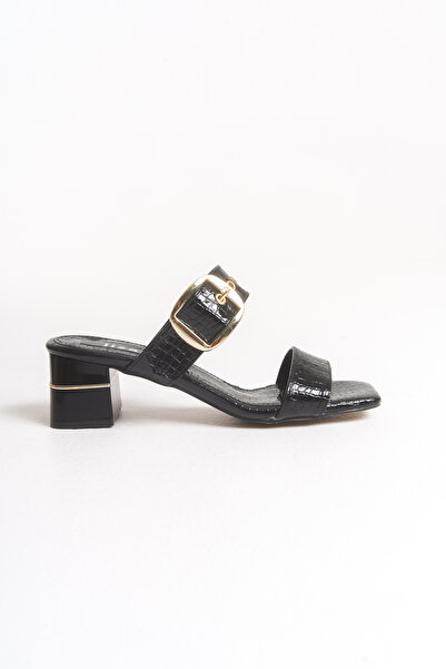 Liza Shoes Jully Women's Belted Short Heel Slippers A026-K328