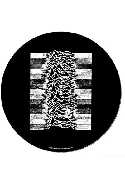 - JOY DIVISION (UNKNOWN PLEASURE) BASKILI PİKAP KEÇESİ (SLIPMAT)