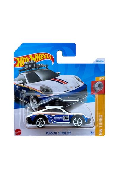 HOT WHEELS Metallic Car, Porsche 911 Rallye, 1:64, White