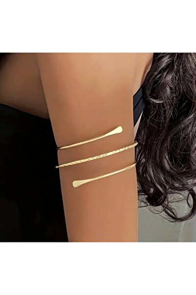 STEELVA سوار ذهبي بثلاث طبقات على شكل حلقة علوية (pazu).