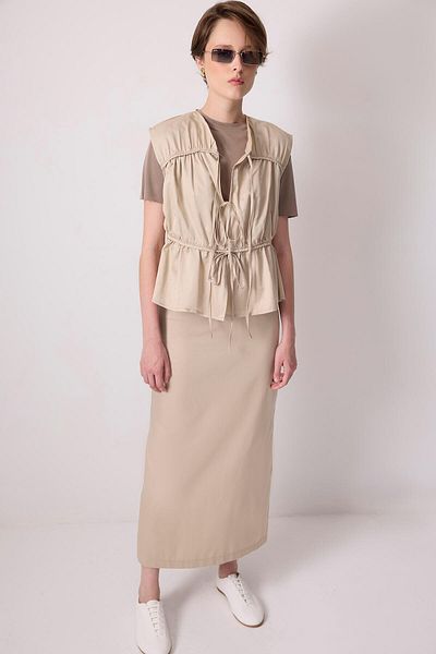 Touché Privé Büzgü Detailed Vest