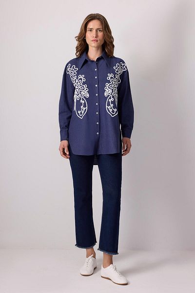 Touché Privé Contrast Embroidered Shirt