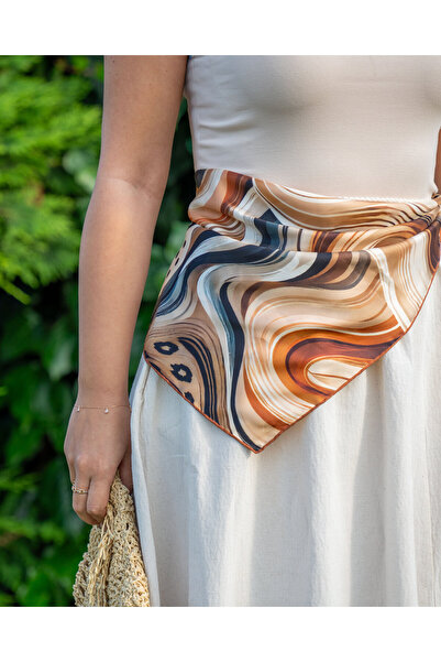 Velouté Wild Duality 100% Silk Satin Women's Scarf