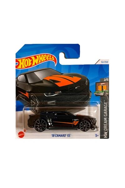 HOT WHEELS Masinuta Metalica Hot Wheels, 18 Camaro SS, HW Dream Garage, Negru, 1:64