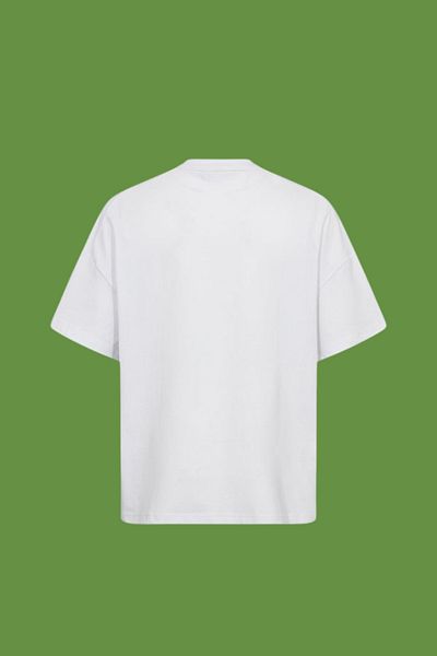 Dupe Design Rick Gym Printed Oversize White T-Shirt