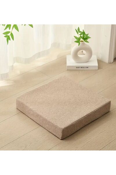 İstanbul kumaş Çok Amaçlı Klasik Kumaş Kaplı Sünger Sandalye Minderi 50x50x8c...