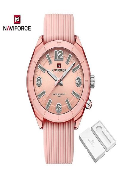 Naviforce Naviforce is an attractive watch with multiple shapes and a silicone strap. Shine on your wrist and attract those around you.