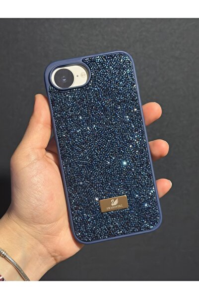 HYPERSOFT Iphone 16e (6.1 inç) Uyumlu Parlak Pırlanta Taşlı Elmas Işıltılı Lu...