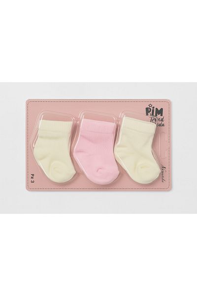 Baby Fou Cotton 0-6 Months Newborn Baby 3-Piece Baby Socks