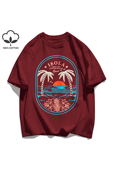 StartMore تي شيرت Y2k Vintage تي شيرت Ocean Vibw Paradibe آخر
