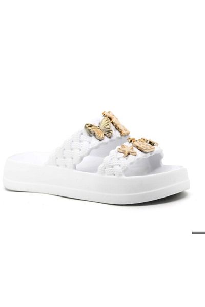 rs riva shoes Girl's Women's Pool Beach Vacation Daily Summer Comfortable Non-Slip Sole Teddy Bear Butterfly Stone Slippers