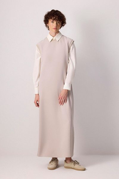 Touché Privé Crepe Gilet with Crew Neck