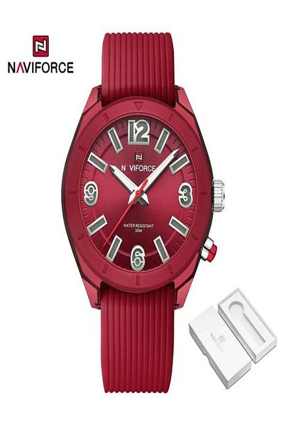 Naviforce Naviforce is an attractive watch with multiple shapes and a silicone strap. Shine on your wrist and attract those around you.