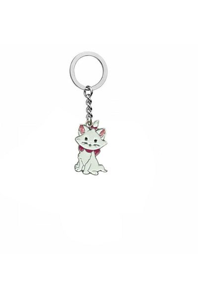 Herşey Nota Gatinha Marie Figured Unisex Keychain – Cute and Elegant Daily Accessory