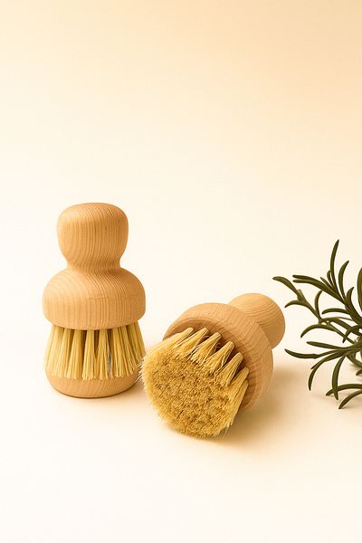 Dia Natural Cactus Herb Fruit and Vegetable Cleaning Dish Brush (Vegan)