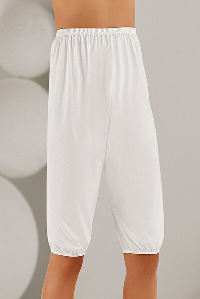 Şahinler Women's White Long Johns 6-Piece Combed Cotton Underwear 100% Cotton