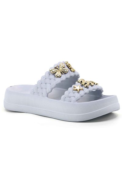 rs riva shoes Girl's Women's Pool Beach Vacation Daily Summer Comfortable Non-Slip Sole Teddy Bear Butterfly Stone Slippers