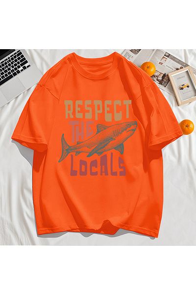 StartMore Y2K Vintage T-Shirt Tee Vintage Locals Sharks Homage Print