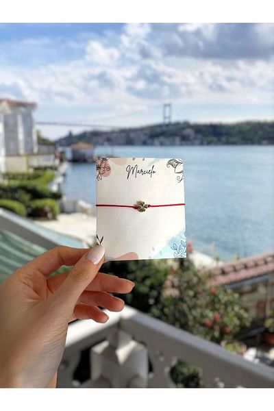 MARCİELO Accessories Red Lucky String Bracelet – Gift for Lover, Friend, New Year and Special Day (5 Pieces)