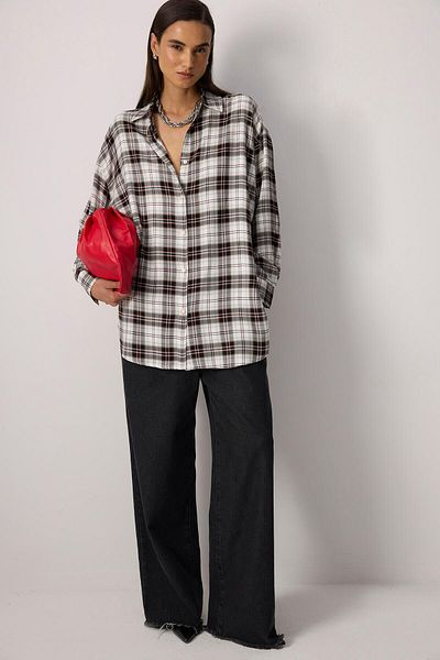 Touché Privé Plaid Oversize Shirt