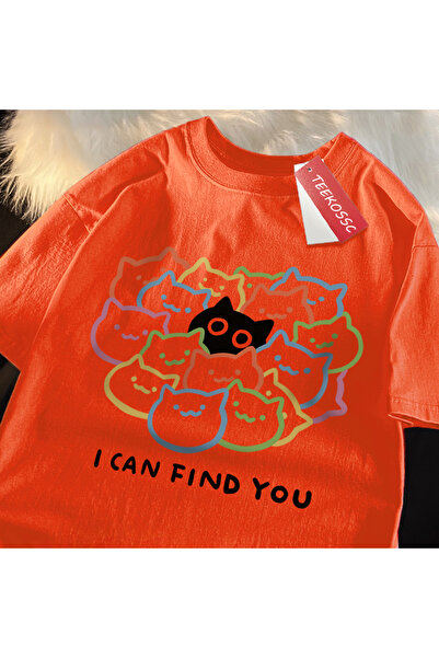 StartMore تي شيرت Y2k Vintage تي شيرت يمكنني العثور على مطبوعة قطة ممتعة