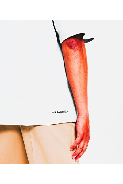 Karl Lagerfeld تي شيرت بطباعة النظارات الشمسية