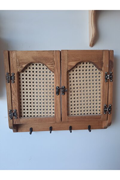 handwood ÖZEL TASARIMLI Tamamı Çam Ağacından Anahtarlık Sigorta Gizleme Kutusu Hazeranlı, Modem Gizleme