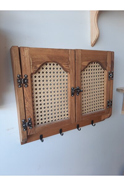 handwood ÖZEL TASARIMLI Tamamı Çam Ağacından Anahtarlık Sigorta Gizleme Kutusu Hazeranlı, Modem Gizleme