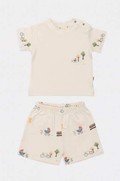 by bubbles Picnic Pattern Summer Set of 2