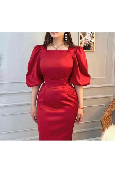 Handmade Lola Saten Elbise