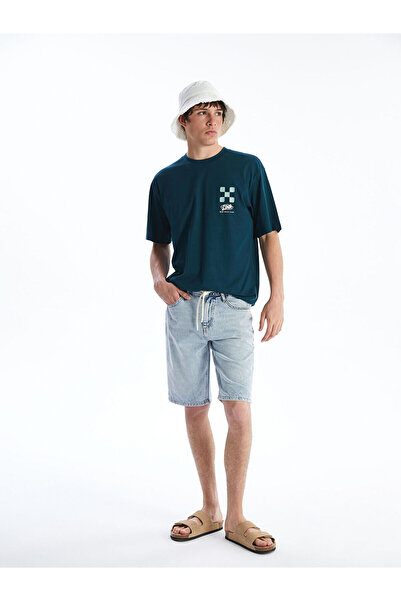 LC Waikiki Nevavm Standard Fit Men's Jean Shorts with a Difference