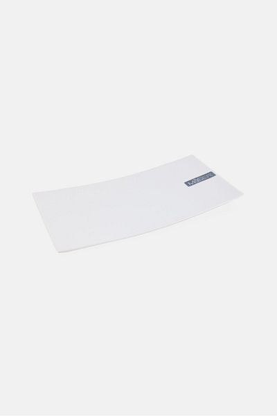 Maser Ceramic Rectangular Serving Platter, White