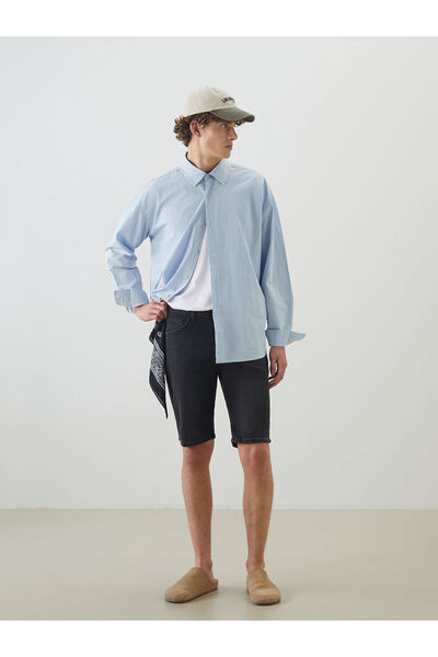 LC Waikiki Vizyon New Season Slim Fit Men's Jean Shorts