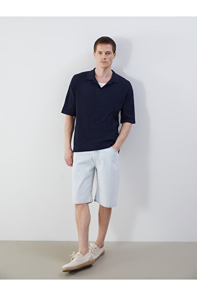 LC Waikiki شورت جينز رجالي فضفاض من إنديجو