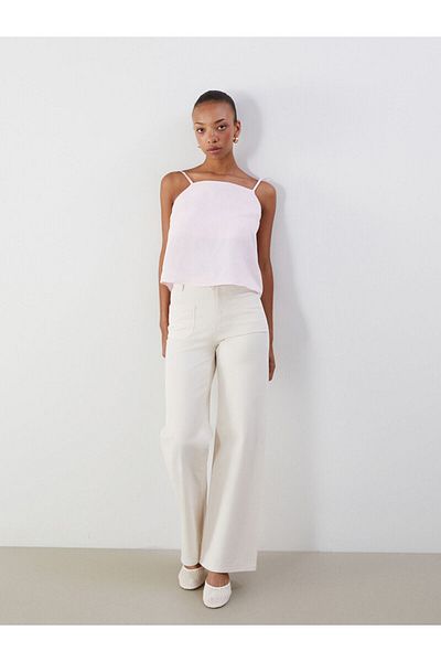 LC Waikiki Γυναικείο Jean Παντελόνι Wideleg