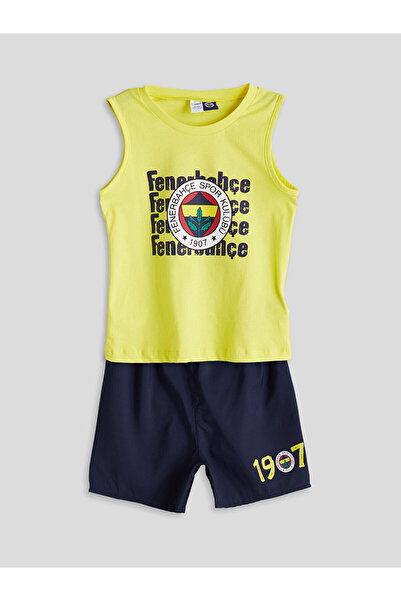 LC Waikiki Peak New Season cu imprimeu Tricou și pantaloni scurți de mare pen...