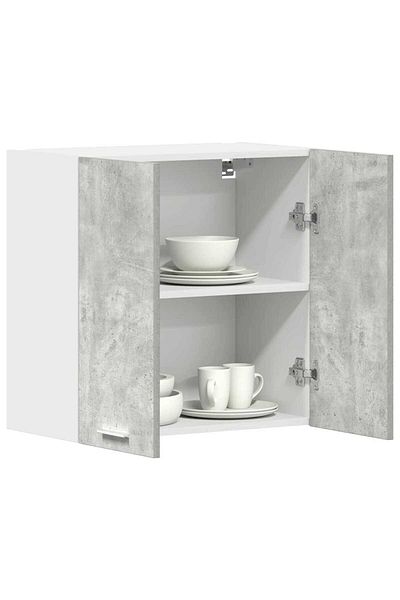 vidaxl Hanging Cabinet Concrete Grey 60x31x60 cm Engineered Wood