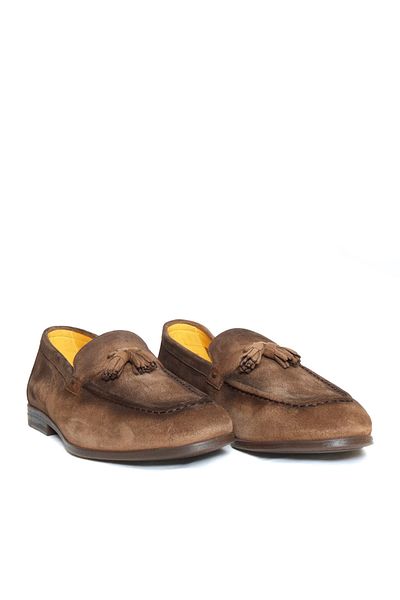 Doucal's Brown suede loafers